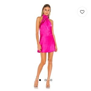 Hayes Mini Dress in Magenta Pink